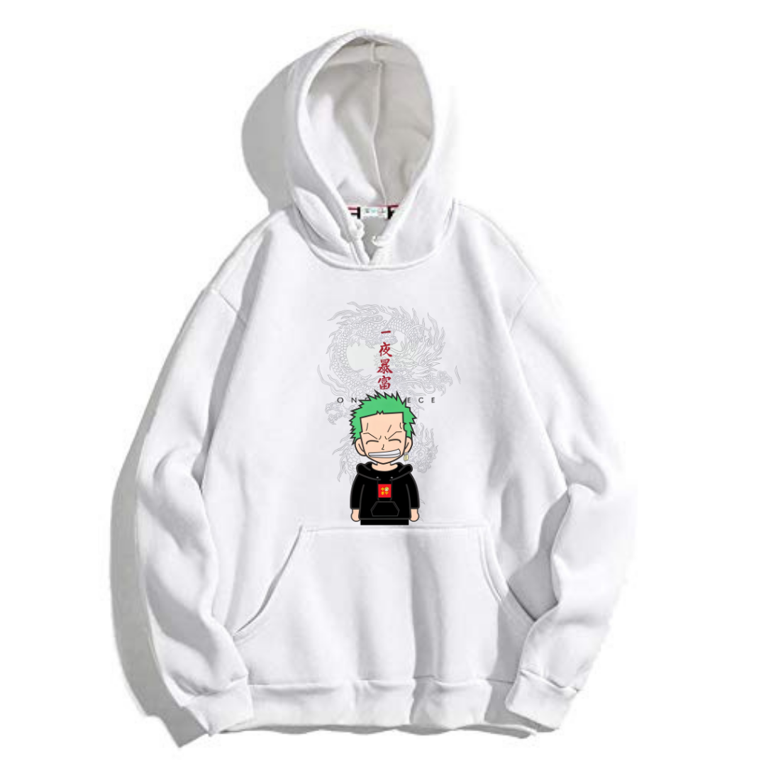 Laughing Mini Zoro Hoodie Design