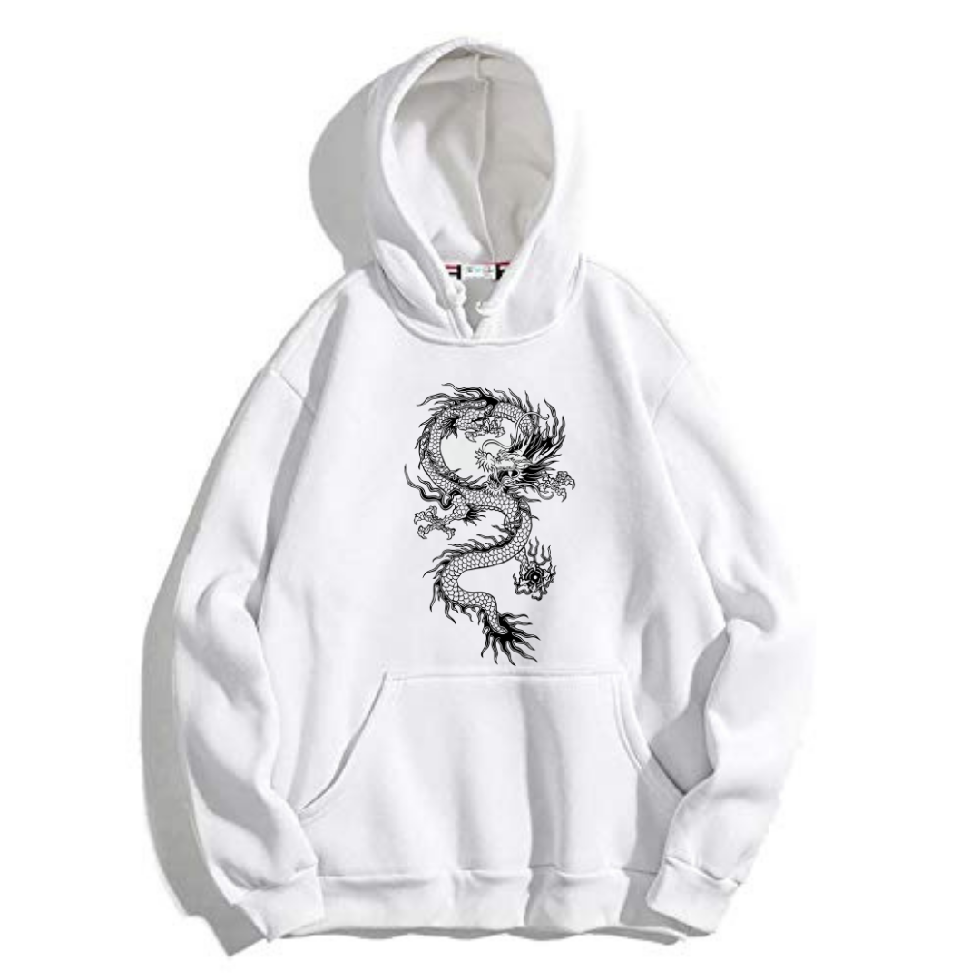 Chinese Dragon Printed Hoodie for Men & Women