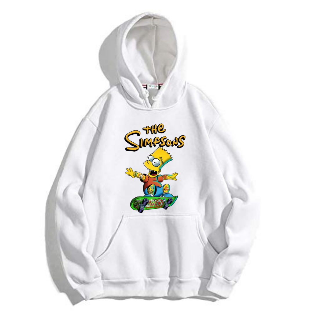 Bart Simpson On Skateboard Hoodie Design