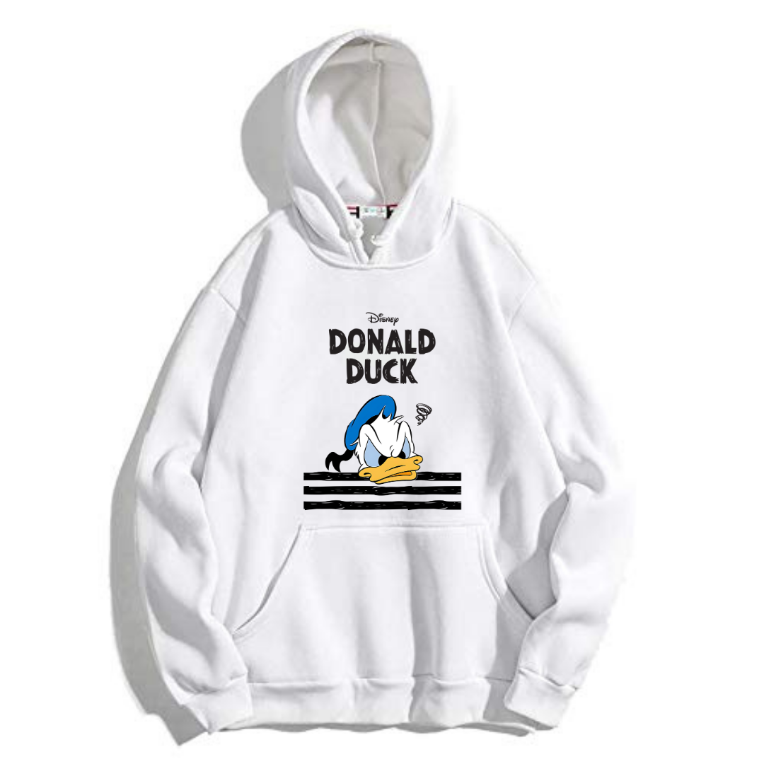 Angry Donald Duck Head Hoodie Design